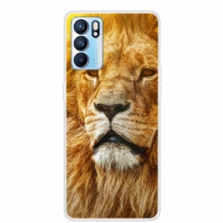 Capa Para Oppo Reno 6 5G Cabeça Felina