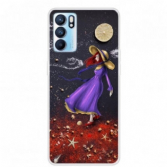 Capa Para Oppo Reno 6 5G Caminhada De Menina