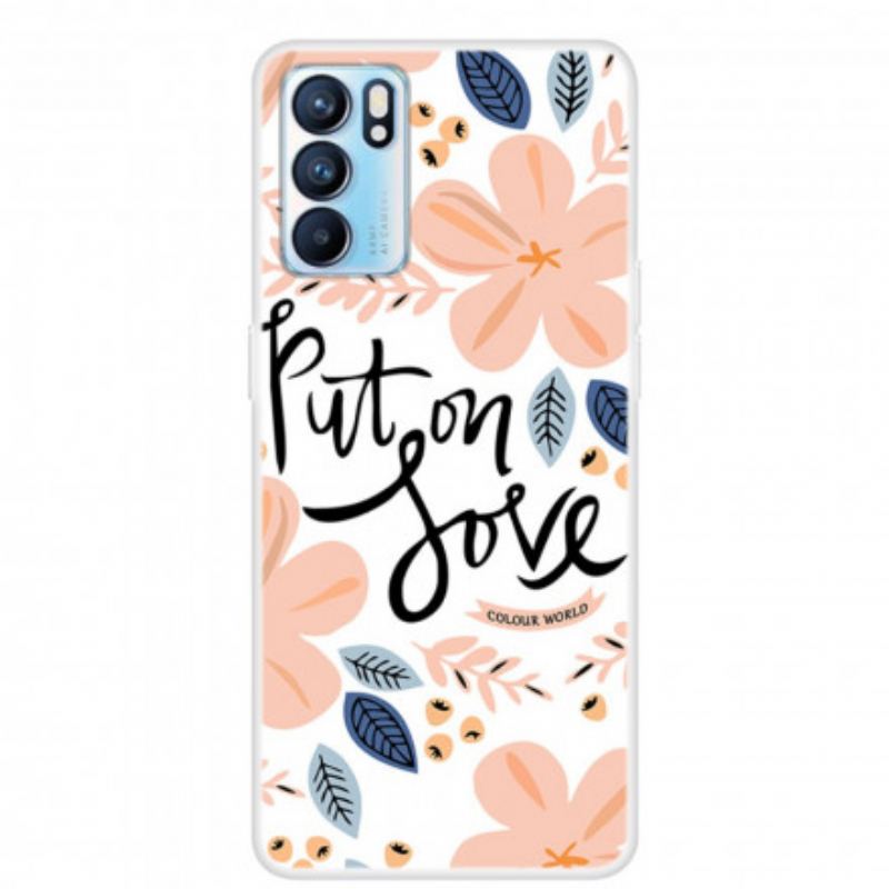 Capa Para Oppo Reno 6 5G Coloque Amor