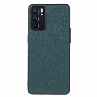 Capa Para Oppo Reno 6 5G Couro Lichia Genuíno