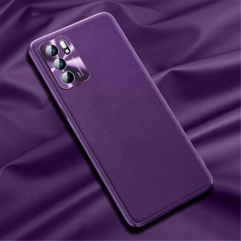 Capa Para Oppo Reno 6 5G Efeito Couro Prestígio