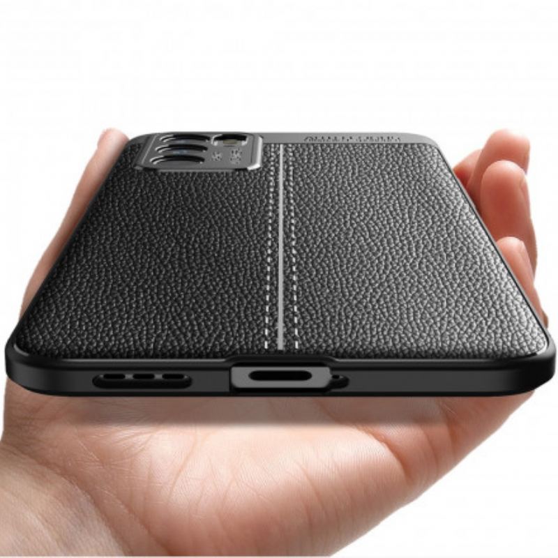 Capa Para Oppo Reno 6 5G Litchi Efeito Couro