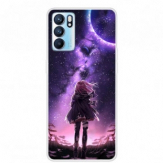 Capa Para Oppo Reno 6 5G Lua Cheia Mágica