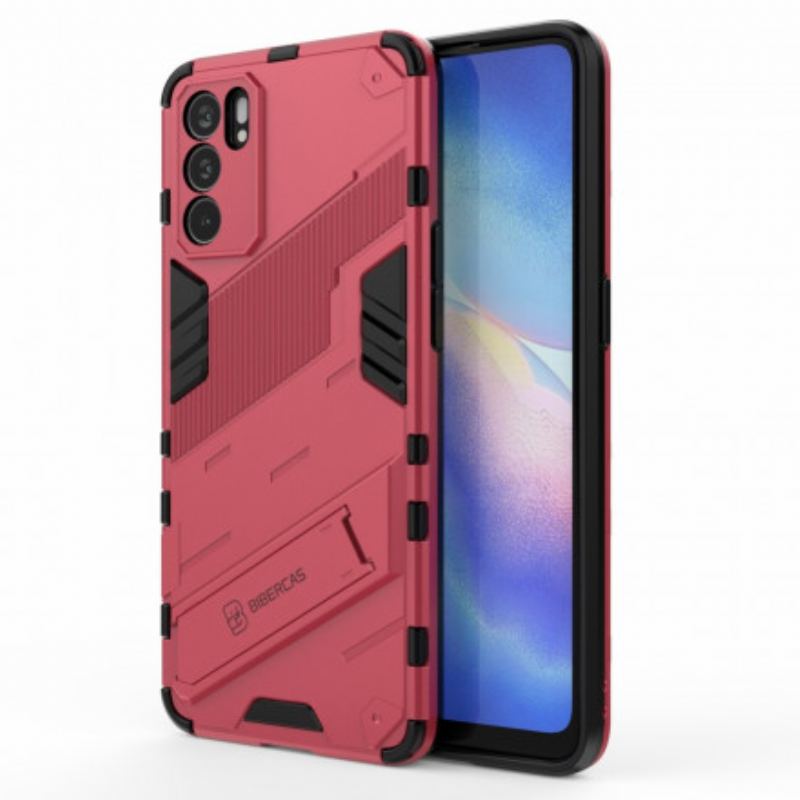 Capa Para Oppo Reno 6 5G Suporte Destacável De Duas Posições Mãos-livres