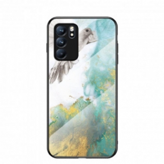 Capa Para Oppo Reno 6 5G Vidro Temperado De Cores Premium