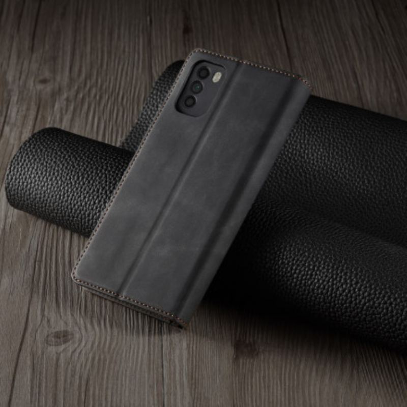 Capa De Celular Para Poco M3 Flip Forwenw Efeito Couro