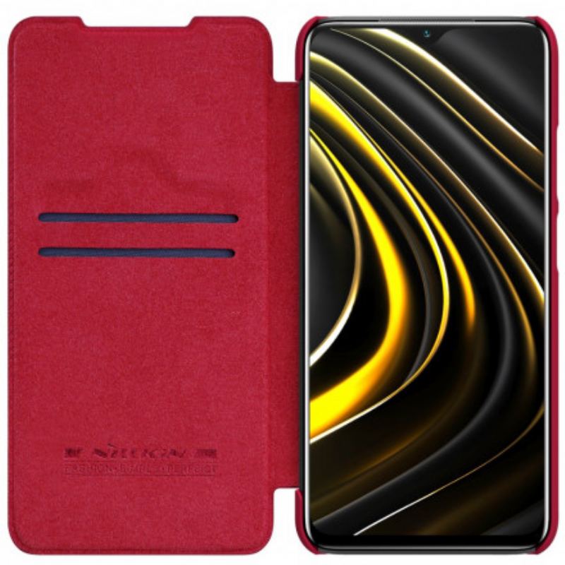 Capa De Celular Para Poco M3 Flip Série Nillkin Qin