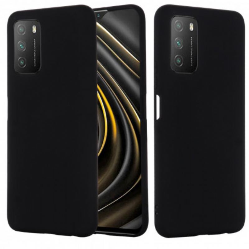 Capa De Celular Para Poco M3 Silicone Líquido Com Cordão