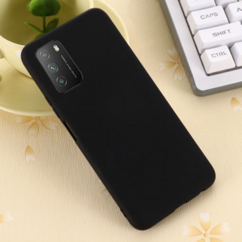 Capa De Celular Para Poco M3 Silicone Líquido Com Cordão