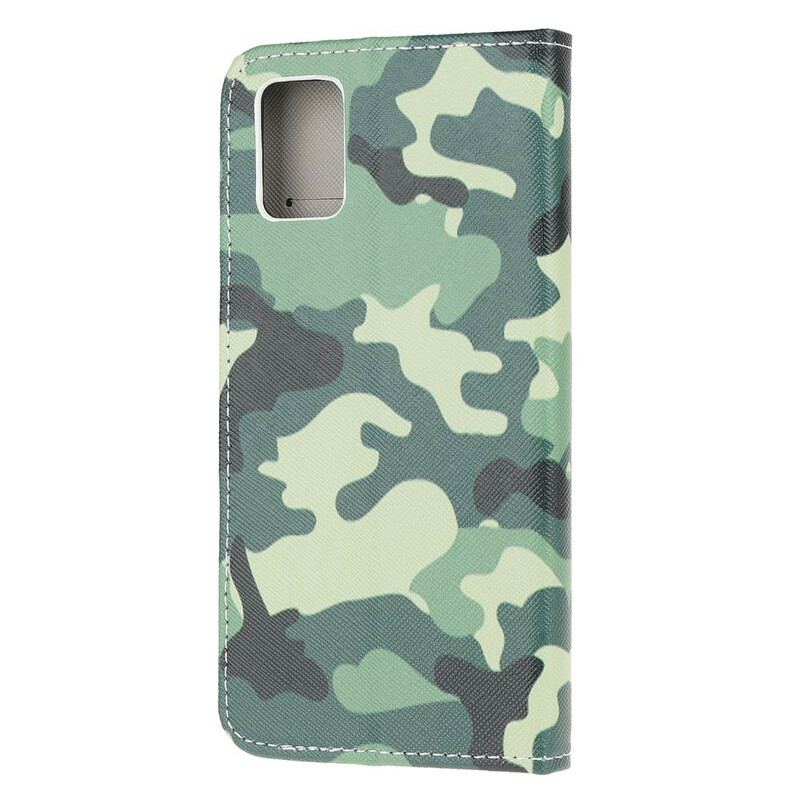 Capa Flip Para Poco M3 Camuflagem Militar