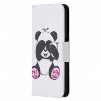 Capa Flip Para Poco M3 Panda Divertido