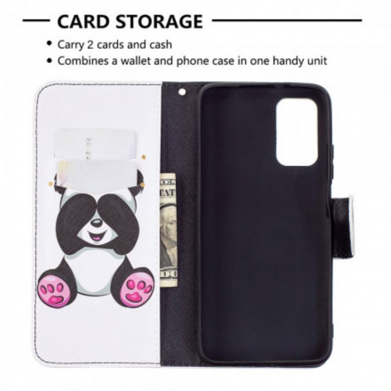 Capa Flip Para Poco M3 Panda Divertido