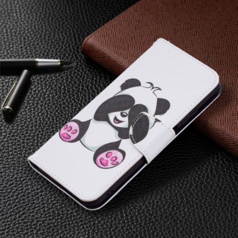 Capa Flip Para Poco M3 Panda Divertido