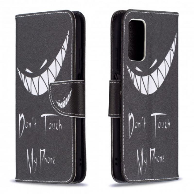 Capa Flip Para Poco M3 Telefone Do Diabo