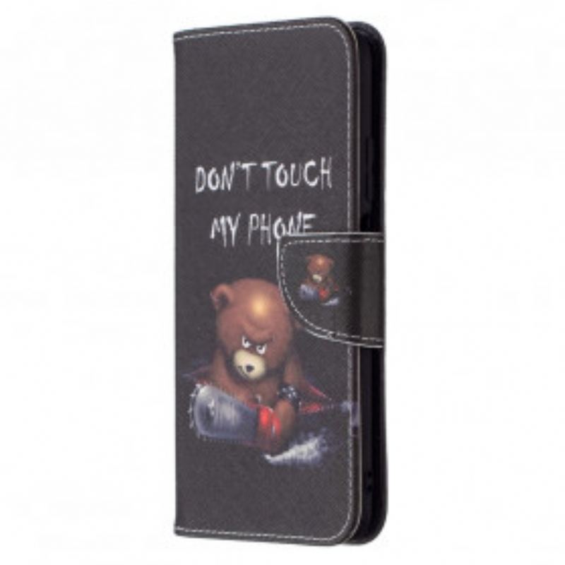 Capa Flip Para Poco M3 Urso Perigoso