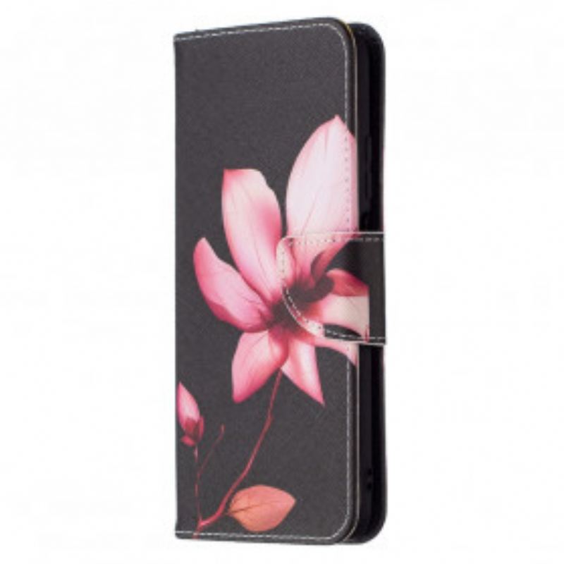 Capa Folio Para Poco M3 Flor Rosa