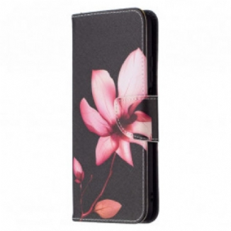 Capa Folio Para Poco M3 Flor Rosa