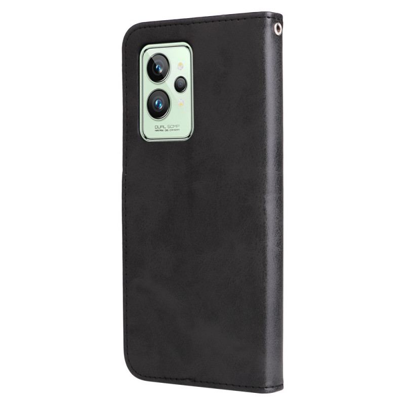 Capa De Couro Para Realme GT2 Pro Carteira