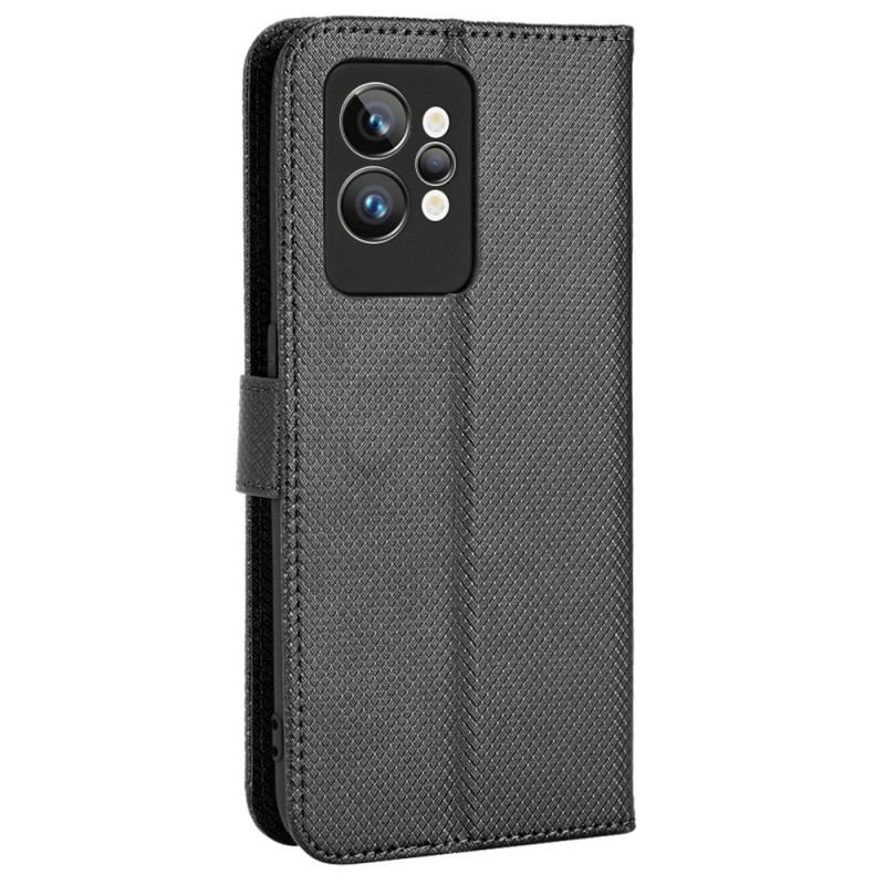 Capa De Couro Para Realme GT2 Pro De Cordão Estilo Strappy