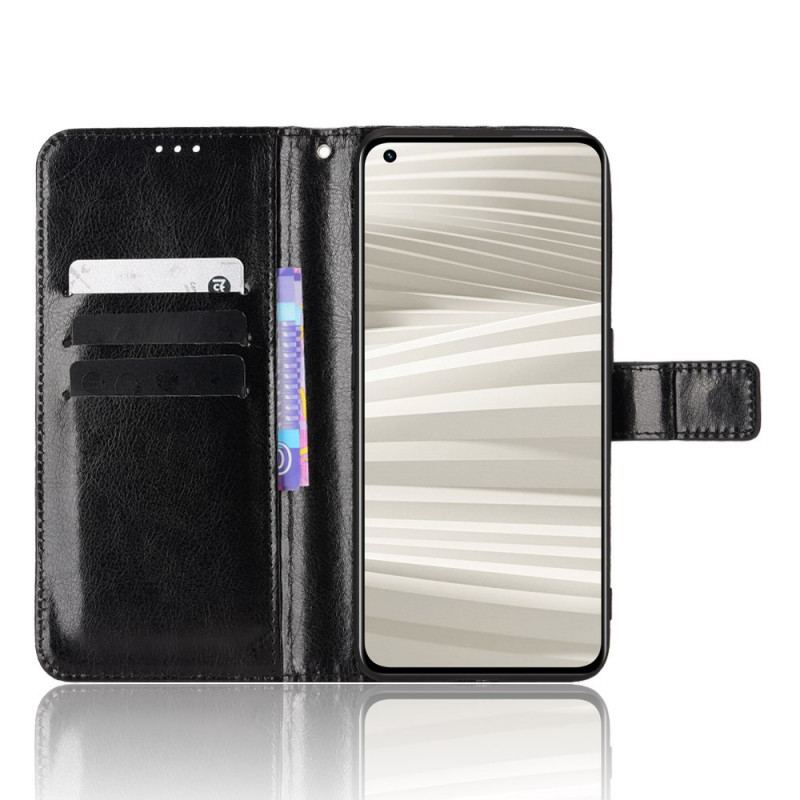 Capa De Couro Para Realme GT2 Pro Couro Falso Chamativo