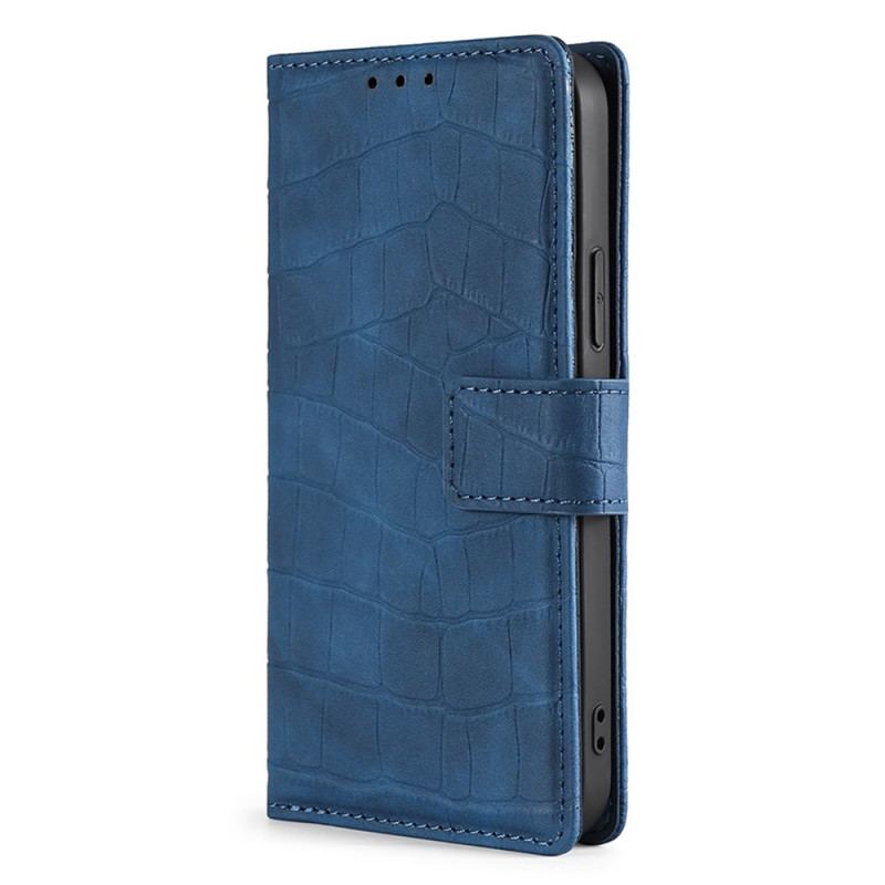 Capa Em Pele Para Realme GT2 Pro Efeito Pele De Crocodilo