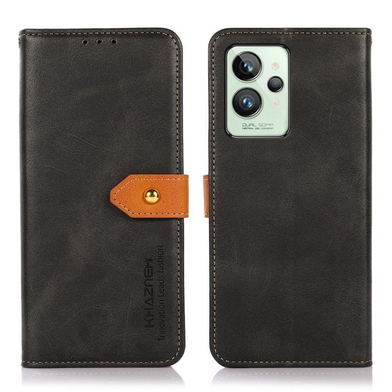 Capa Flip Para Realme GT2 Pro Com Alça Khazneh