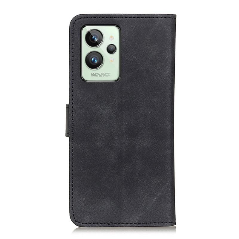 Capa Flip Para Realme GT2 Pro Efeito Couro Vintage Khazneh