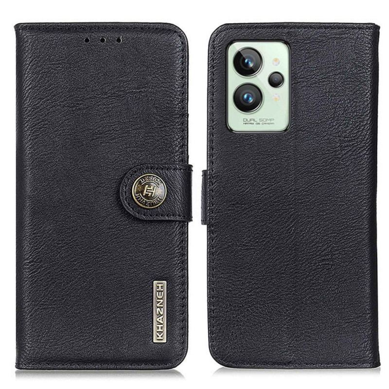 Capa Flip Para Realme GT2 Pro Imitação De Couro Khazneh