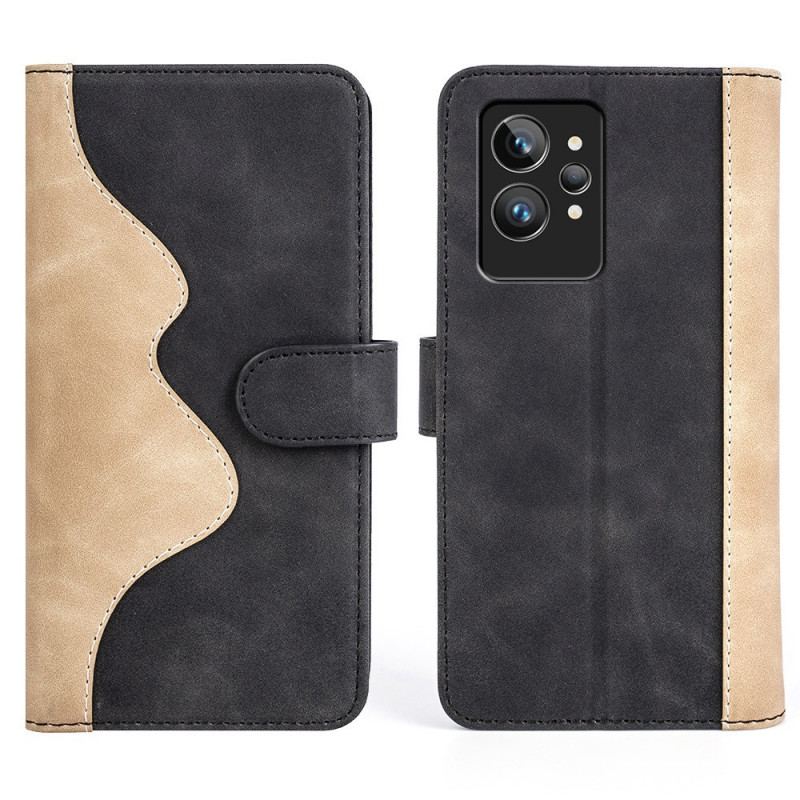 Capa Flip Para Realme GT2 Pro Padrão Gráfico