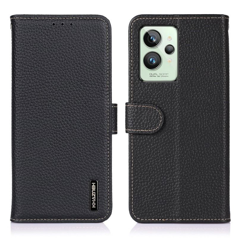 Capa Folio Para Realme GT2 Pro Khazneh Lichia Couro