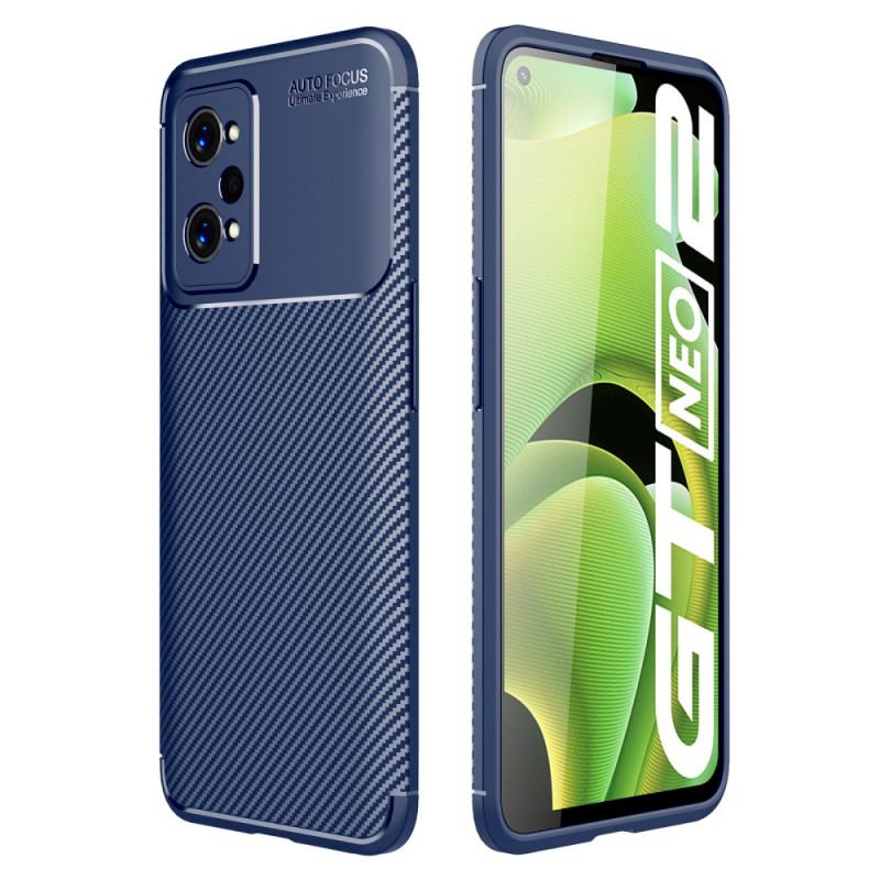 Capa Para Realme GT2 Pro Fibra De Carbono Flexível