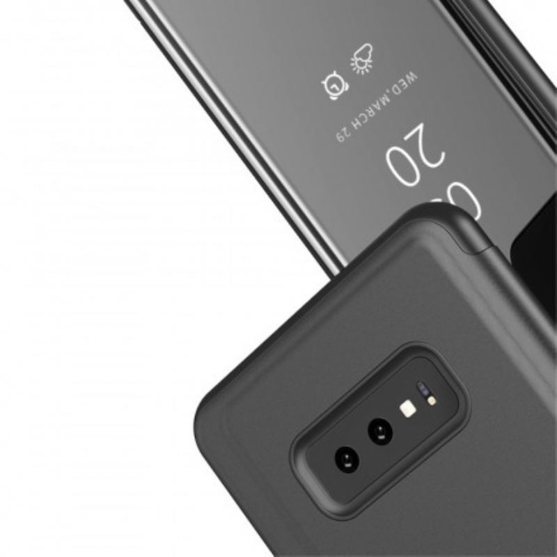 Capa De Celular Para Samsung Galaxy A50 Espelho E Couro Sintético