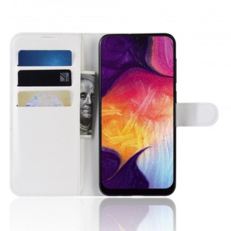 Capa De Couro Para Samsung Galaxy A50 Couro Sintético Retrô