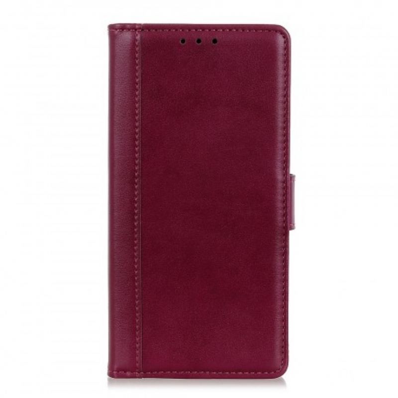 Capa Flip Para Samsung Galaxy A50 Costura Clássica Chique