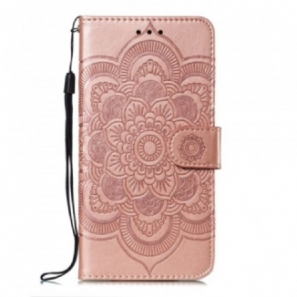 Capa Flip Para Samsung Galaxy A50 Mandala Completa