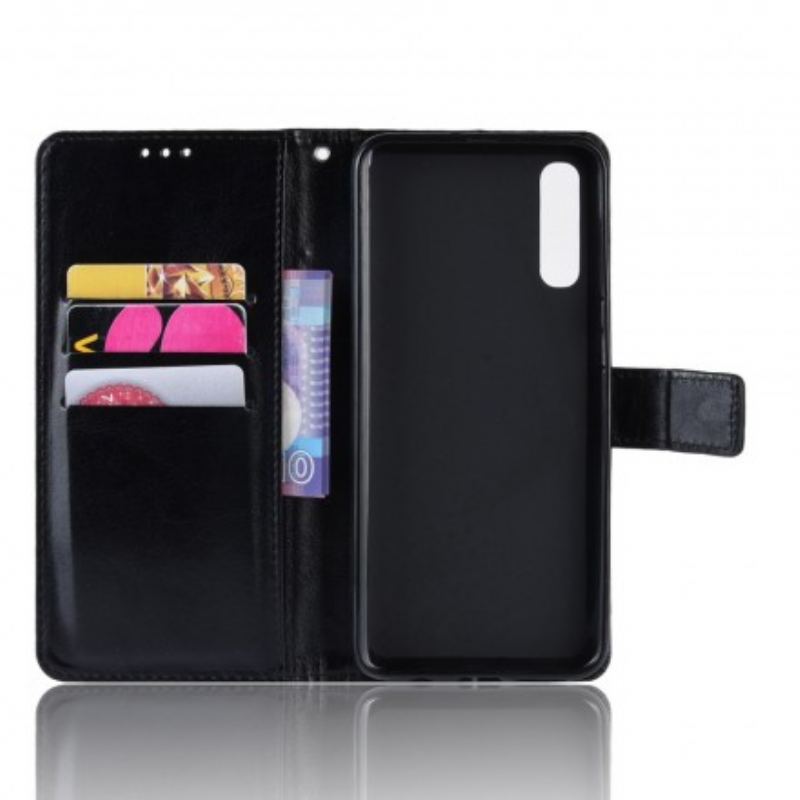 Capa Flip Para Samsung Galaxy A50 Quadrado De Couro Sintético