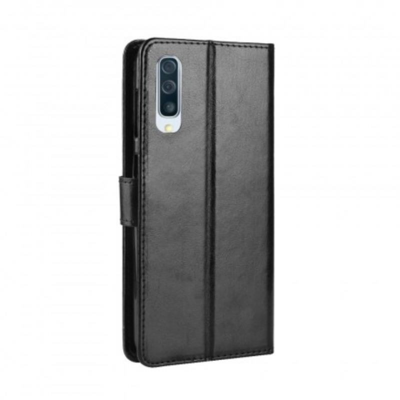 Capa Flip Para Samsung Galaxy A50 Quadrado De Couro Sintético