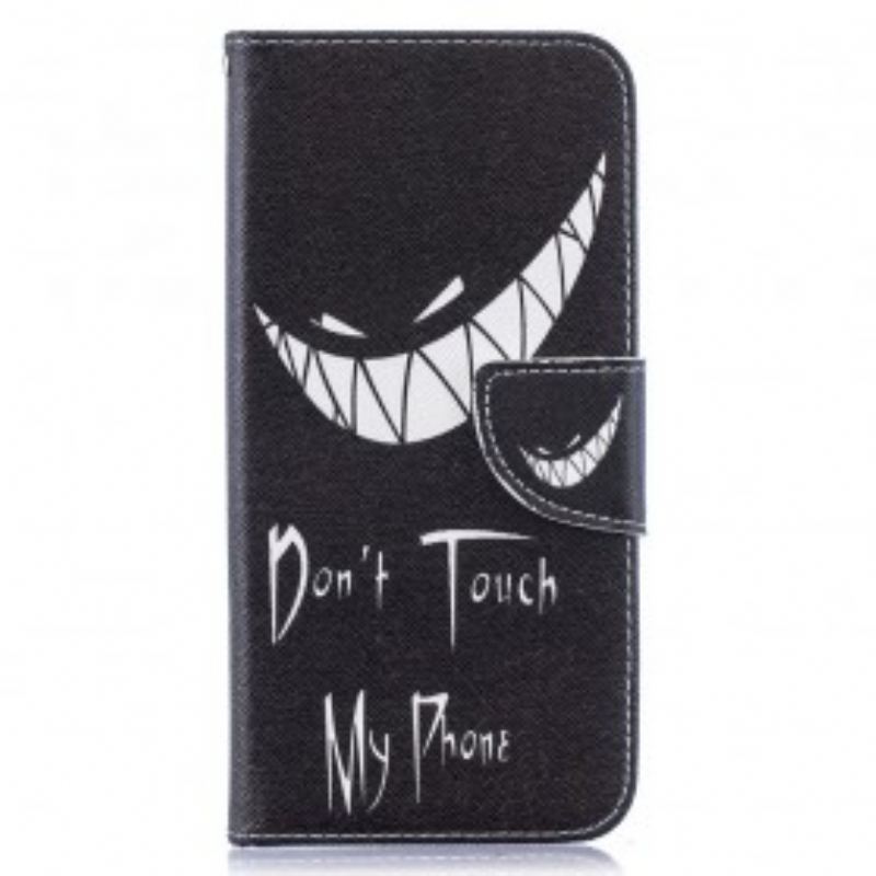 Capa Flip Para Samsung Galaxy A50 Telefone Do Diabo