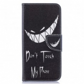 Capa Flip Para Samsung Galaxy A50 Telefone Do Diabo