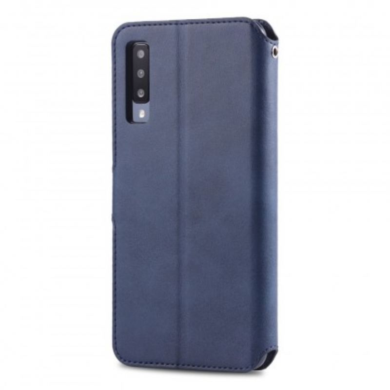 Capa Folio Para Samsung Galaxy A50 Azns Retrô