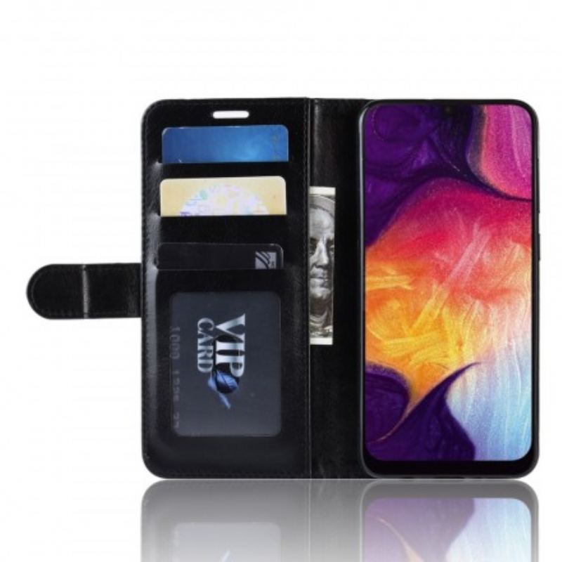 Capa Folio Para Samsung Galaxy A50 Couro Ultra Sintético