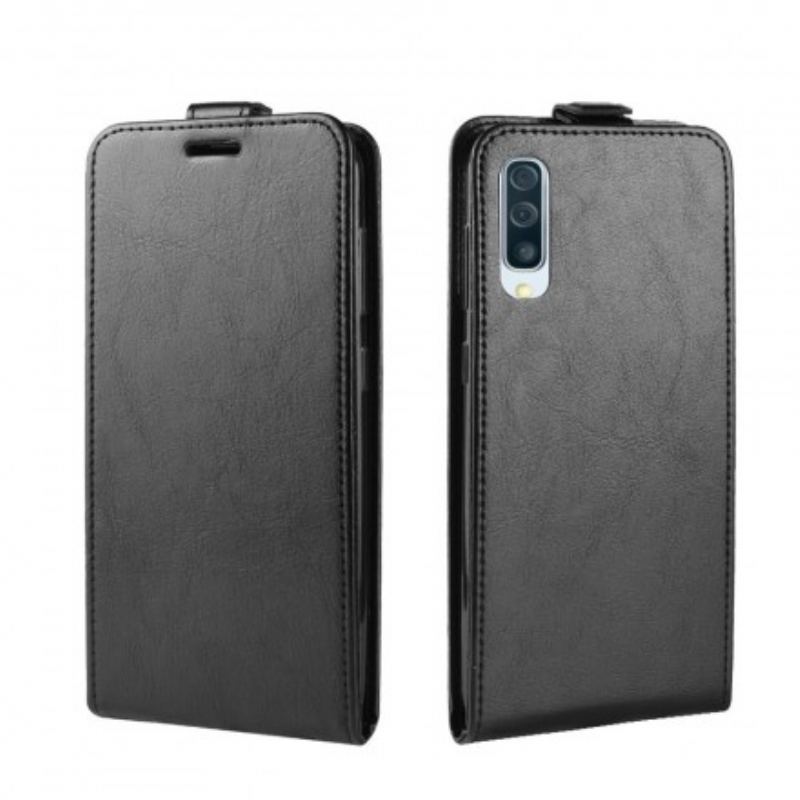 Capa Folio Para Samsung Galaxy A50 Flip Efeito Couro Dobrável