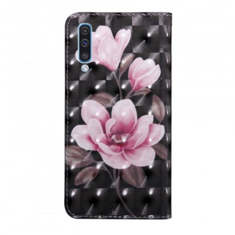 Capa Folio Para Samsung Galaxy A50 Flores Em Flor