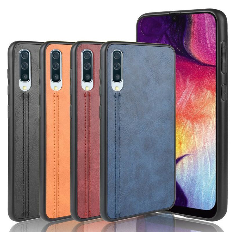 Capa Para Samsung Galaxy A50 Efeito Couro Couture