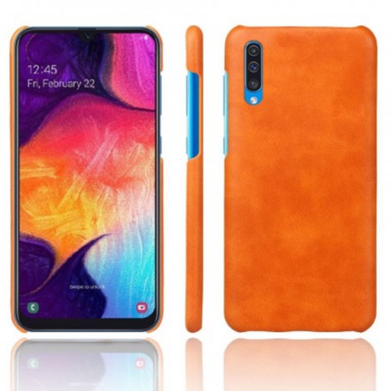 Capa Para Samsung Galaxy A50 Efeito Couro De Desempenho Lichia