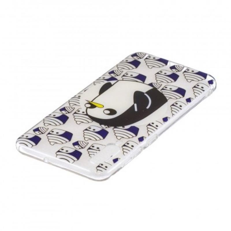 Capa Para Samsung Galaxy A50 Pinguins Sem Costura