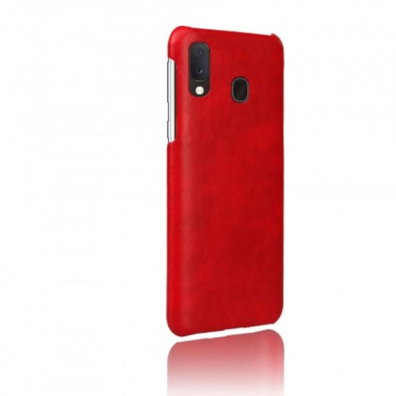 Capa De Celular Para Samsung Galaxy A20e Efeito Couro De Desempenho Lichia