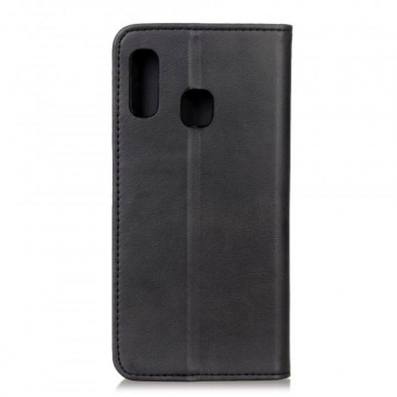 Capa De Celular Para Samsung Galaxy A20e Flip Couro Rachado