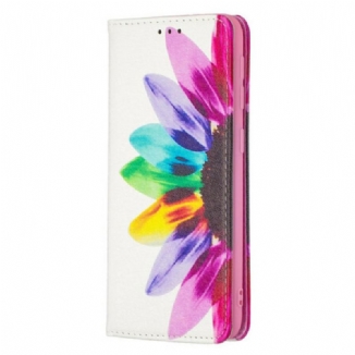 Capa De Celular Para Samsung Galaxy A20e Flip Flor Aquarela