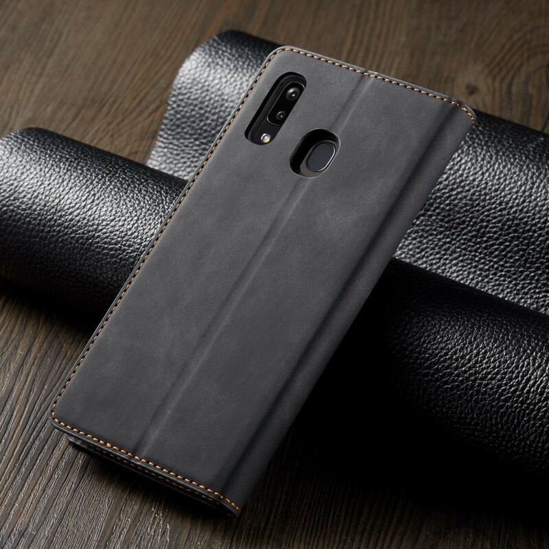 Capa De Celular Para Samsung Galaxy A20e Flip Forwenw Efeito Couro